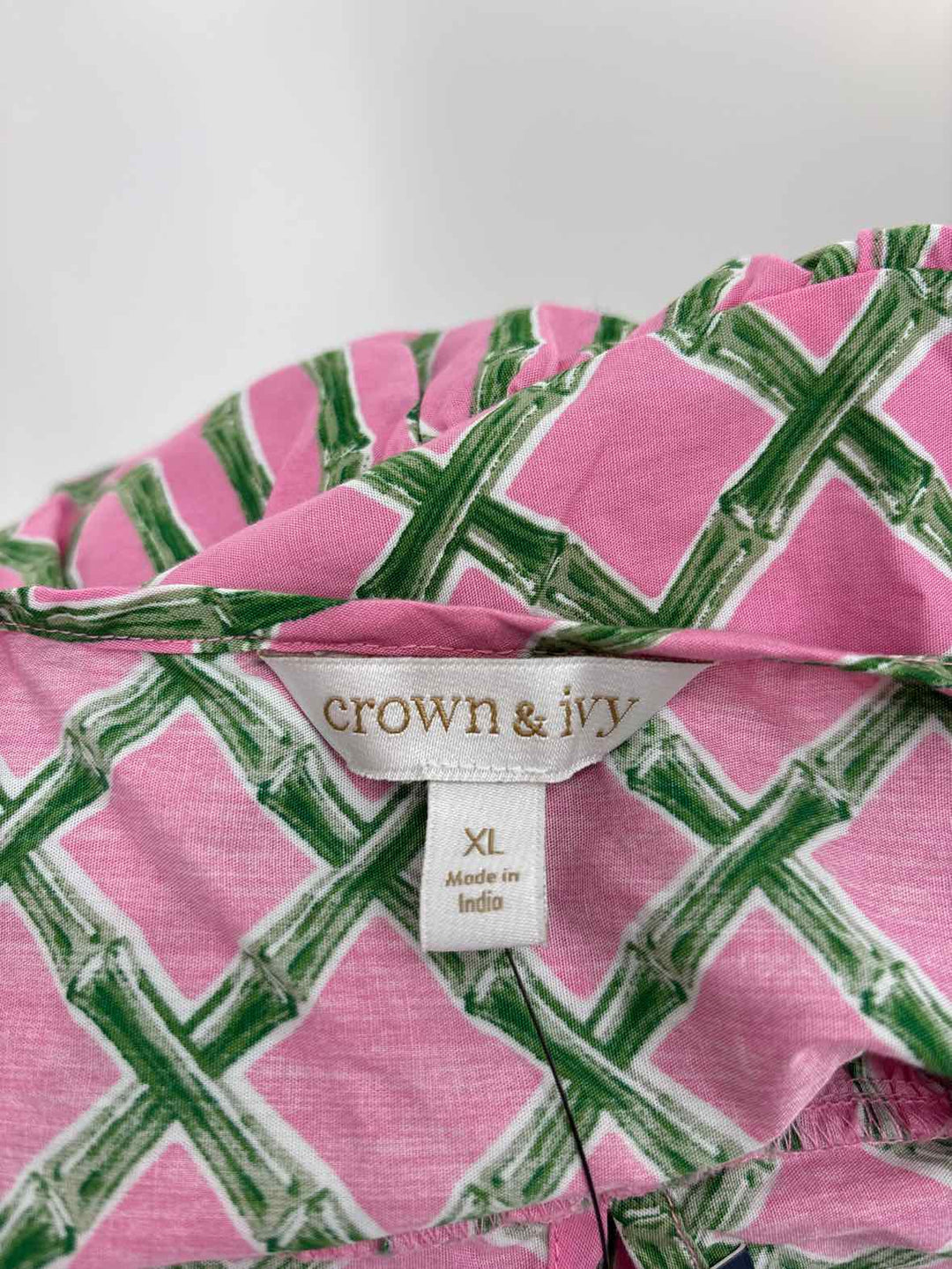 Size XL CROWN & IVY Pink Shirt
