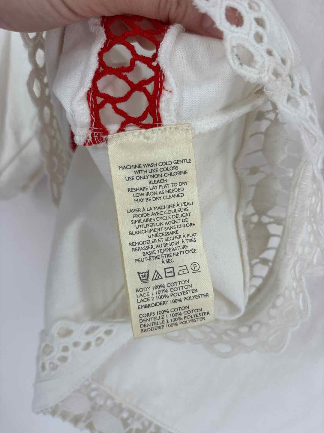 Size S Anthropologie Cream Shirt