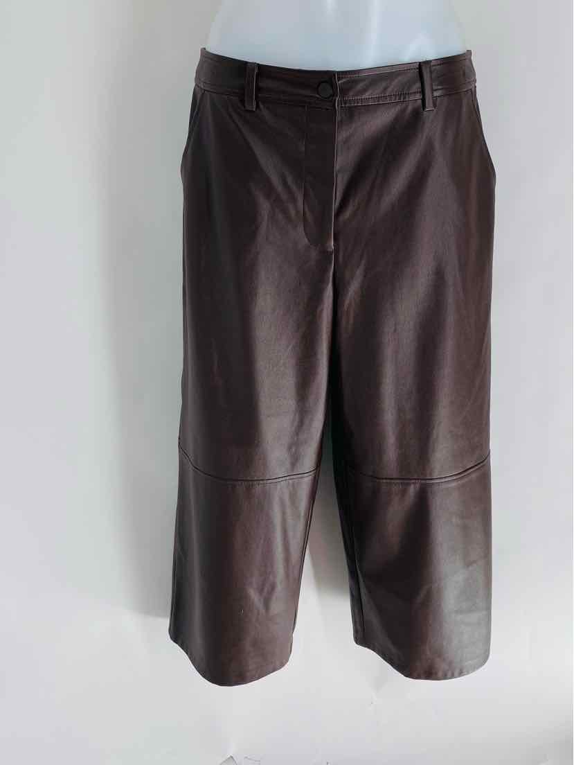Size M TRINA TURK Brown Polyester Capri