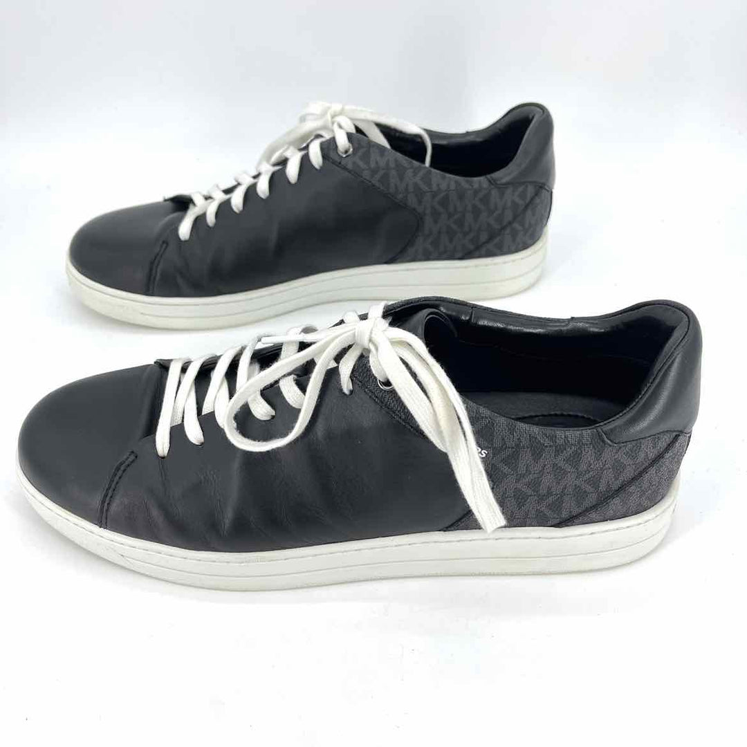 Shoe Size 4.5 Michael Kors Black Leather Canvas Sneakers