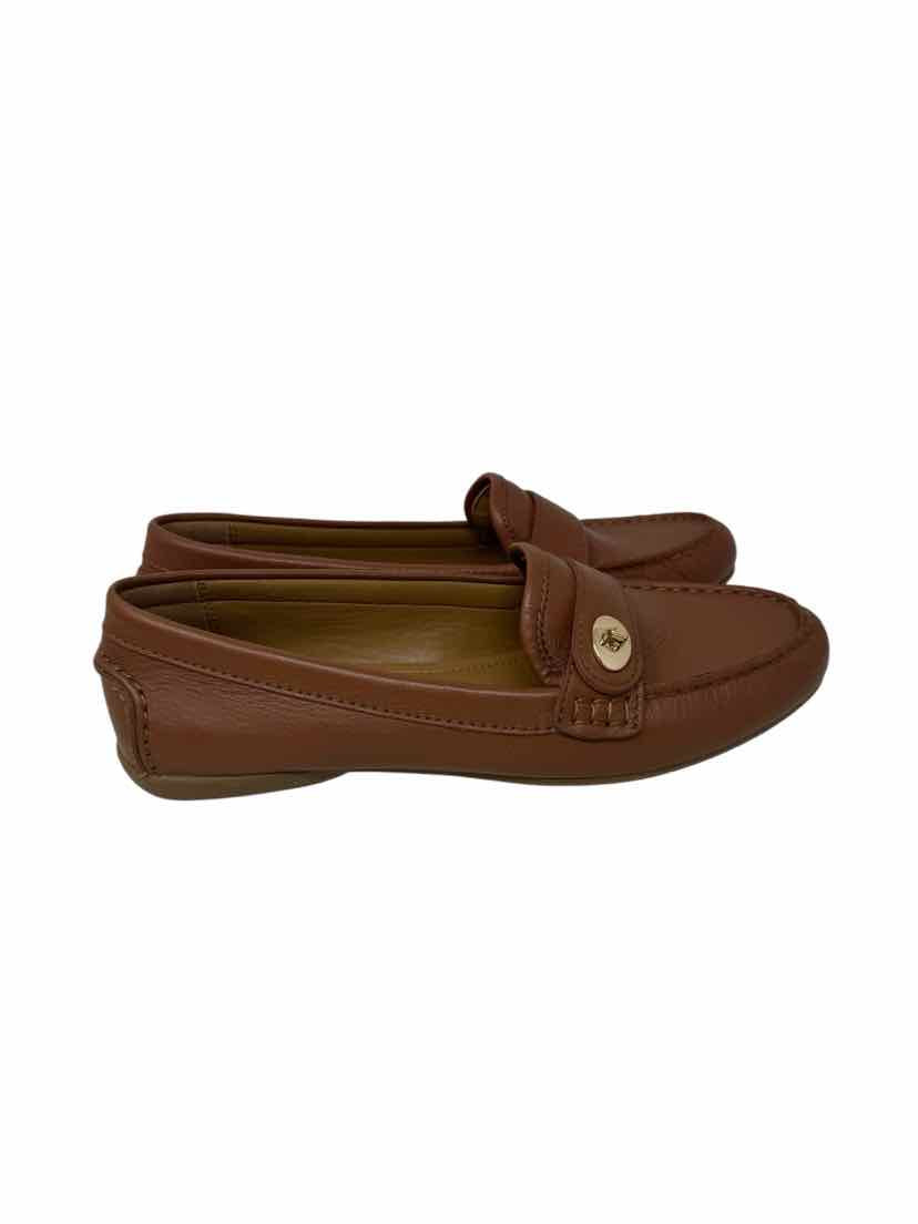Shoe Size 8.5 Coach Tan Leather Loafers
