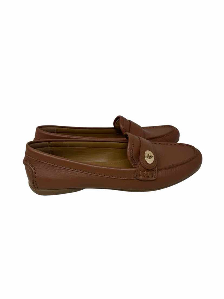 Shoe Size 8.5 Coach Tan Leather Loafers