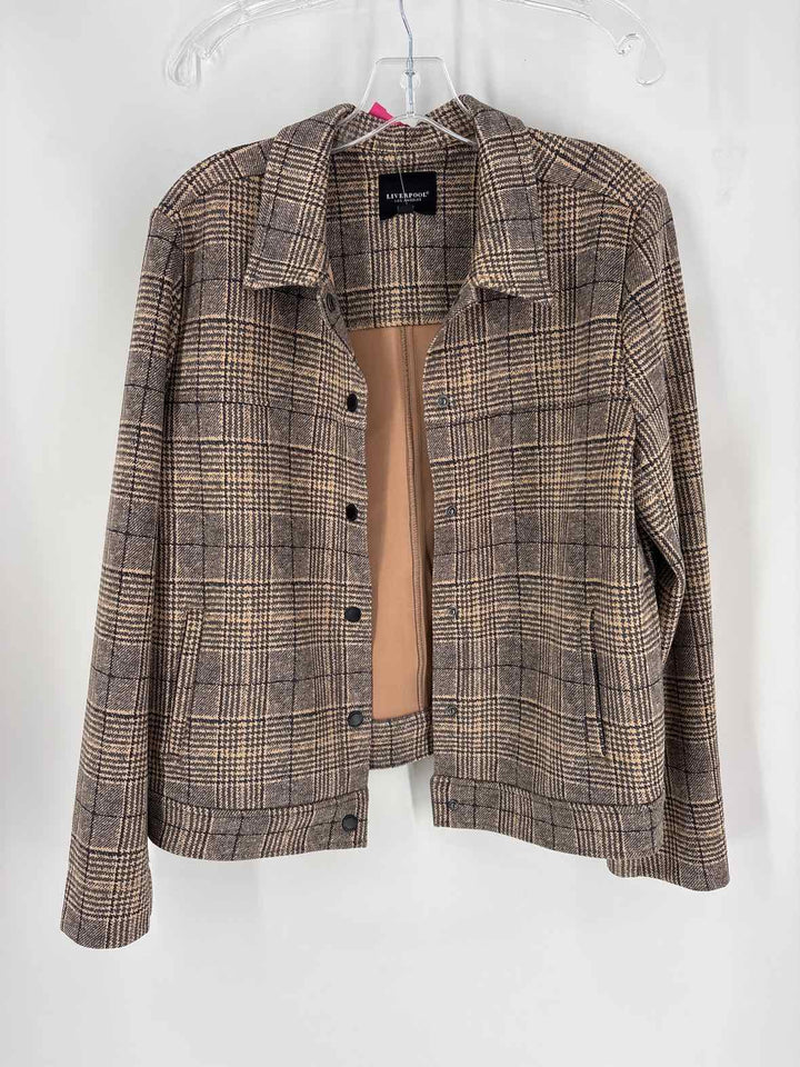 Size M LIVERPOOL Brown Print Blazer