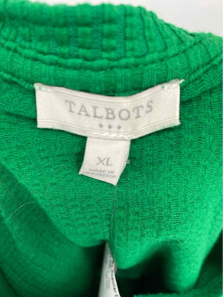 Size XL Talbots Green Shirt