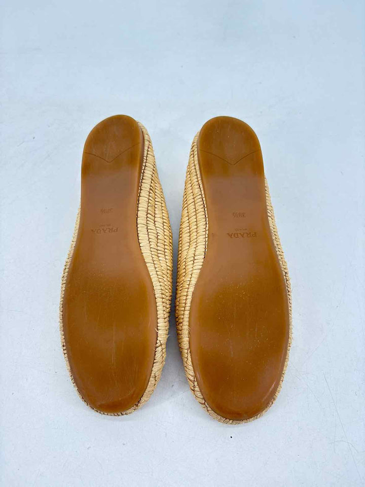 Shoe Size 38.5 PRADA Cream Luxury - Flats