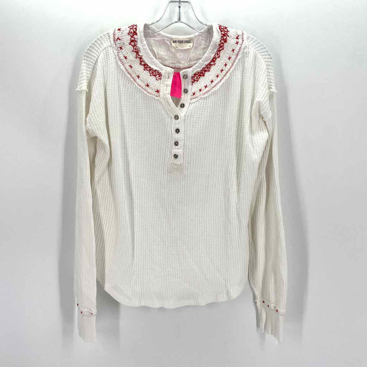 Size S WE THE FREE White Thermal Shirt