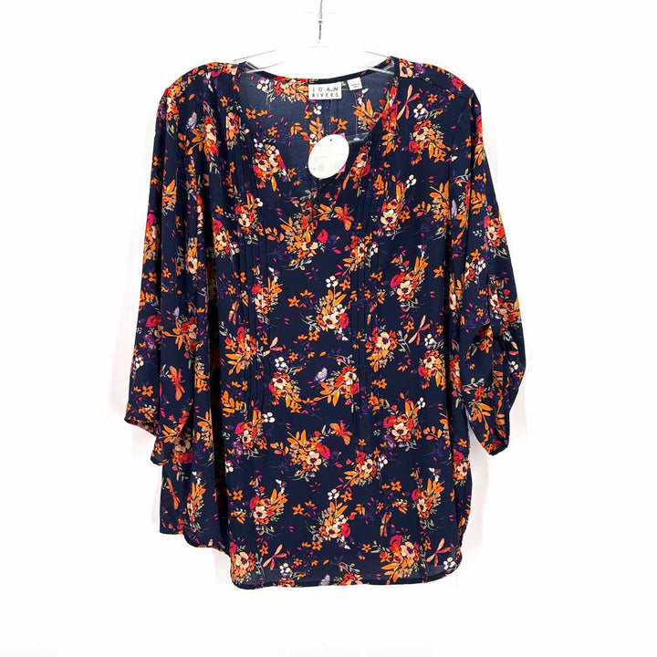 Size L JOAN RIVERS Blue Shirt