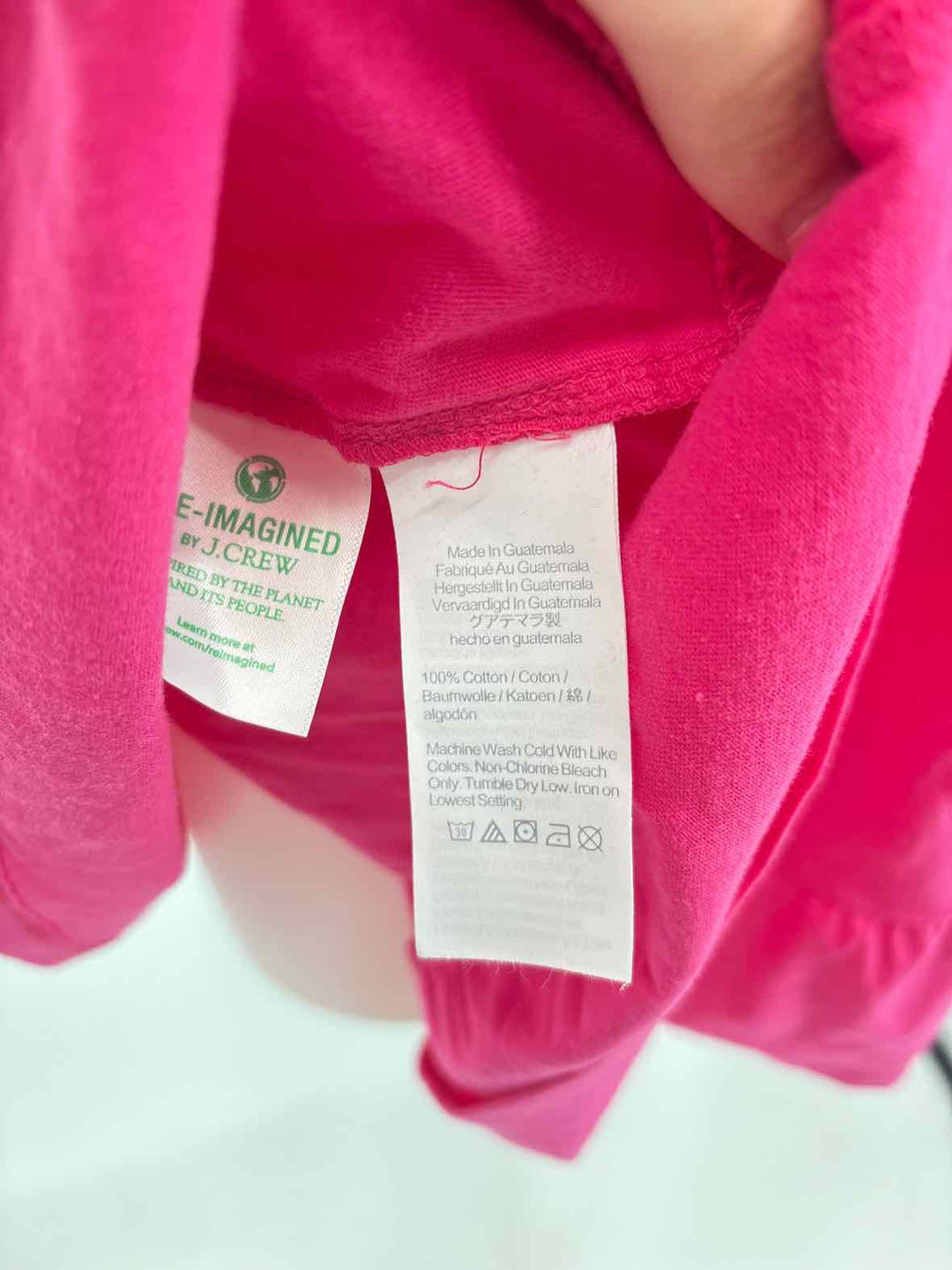 Size M J Crew Fuschia Cotton Dress