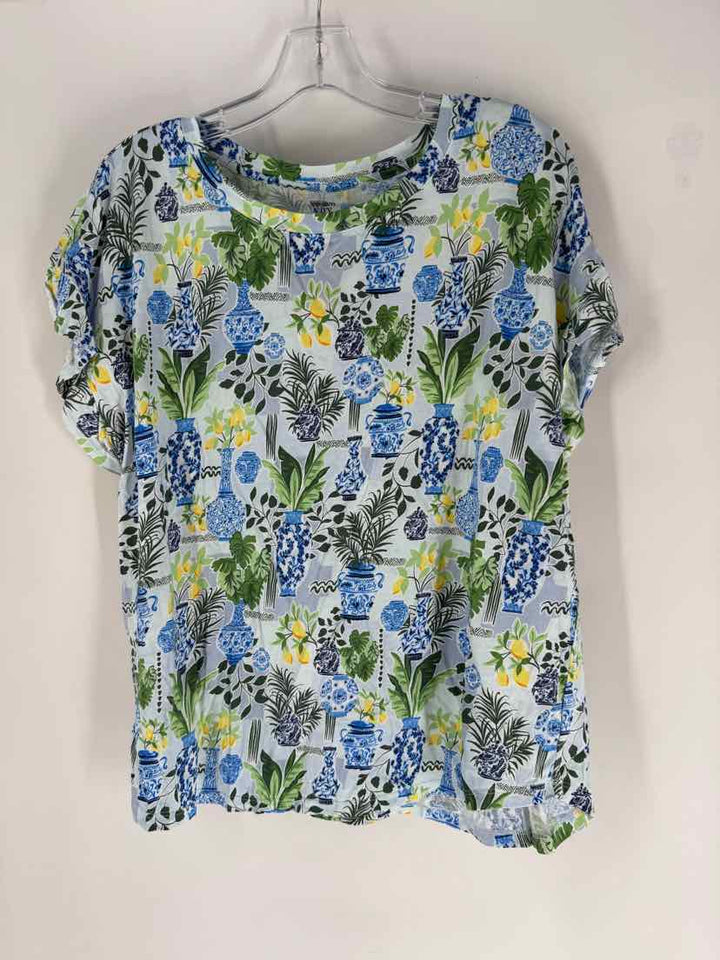 Size XL CROWN & IVY Blue Shirt