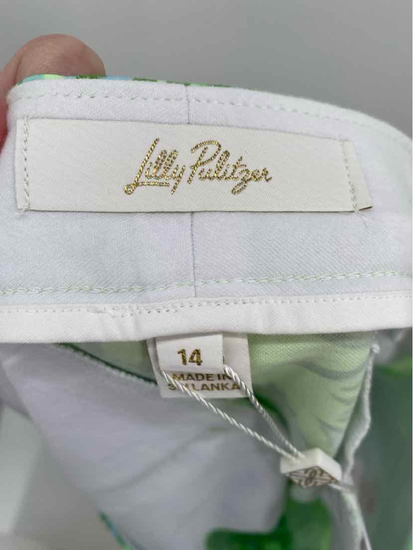 Size 14 Lilly Pulitzer Lime Green Shorts