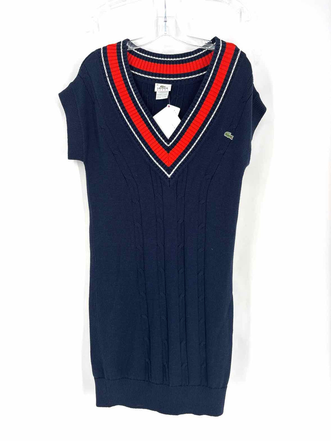Size 38 Lacoste Navy Knit Dress
