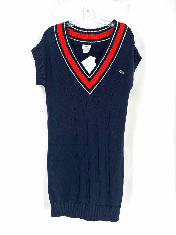 Size 38 Lacoste Navy Knit Dress