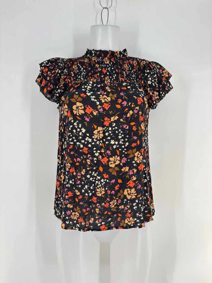 Size XS Black Print Shirt