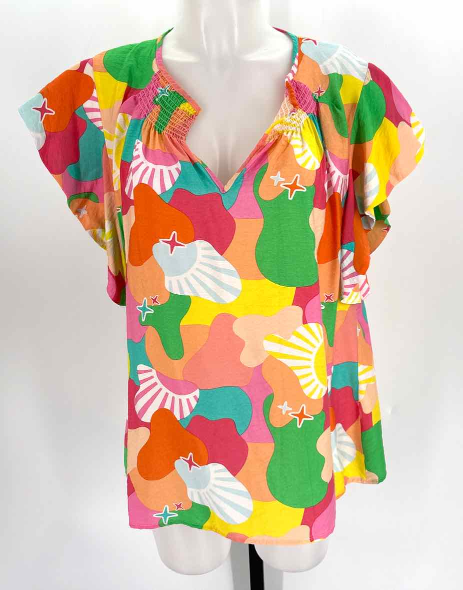 Size XL MICHELLE MCDOWELL Multi-Color Shirt