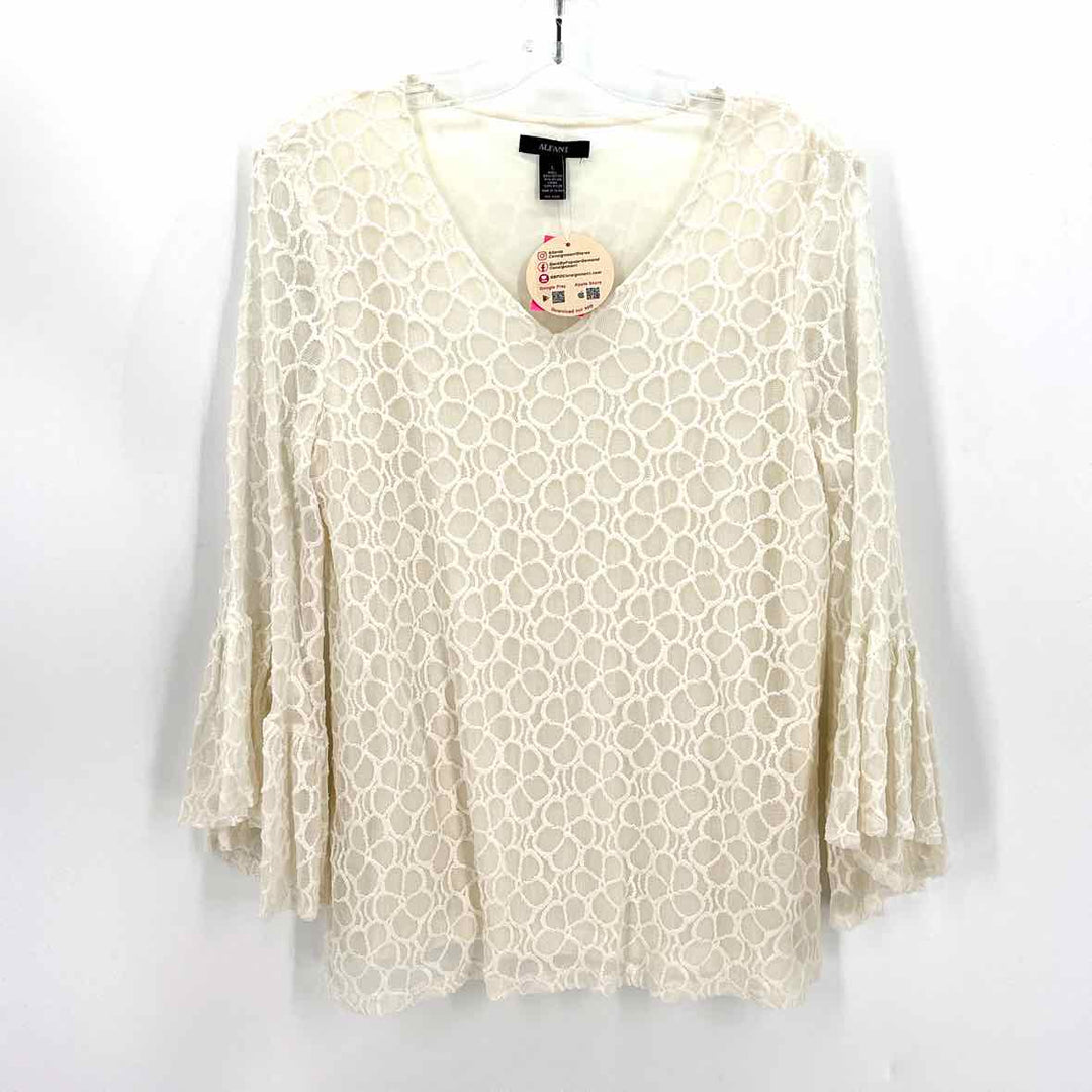 Size L ALFANI Ivory Shirt