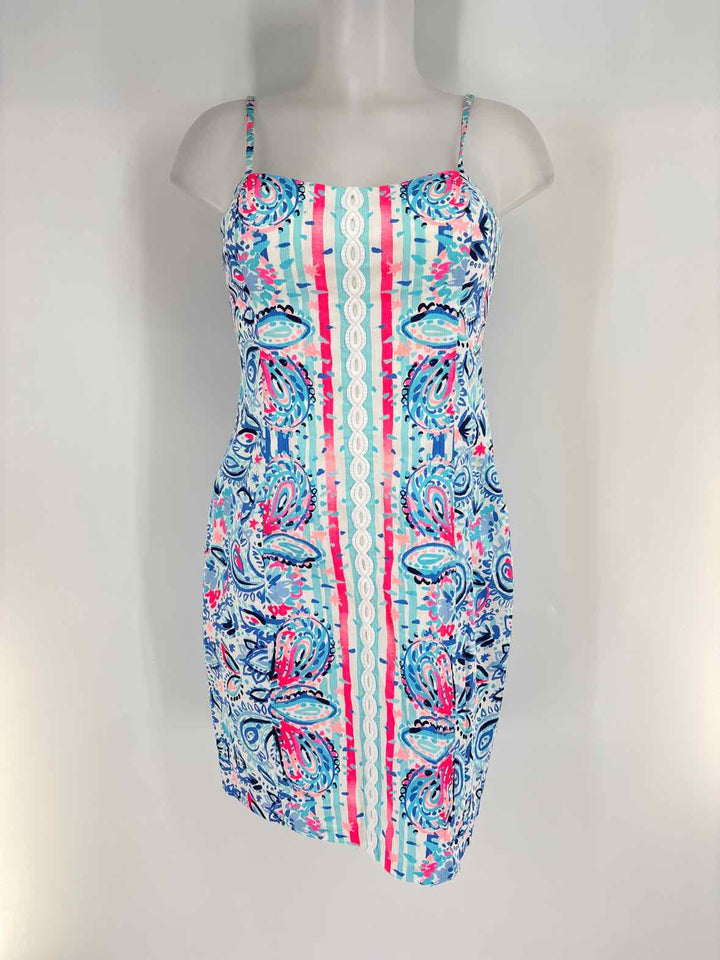 Size 4 Lilly Pulitzer Blue Print Dress