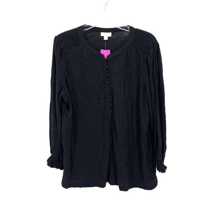 Size XL J JILL Black Shirt