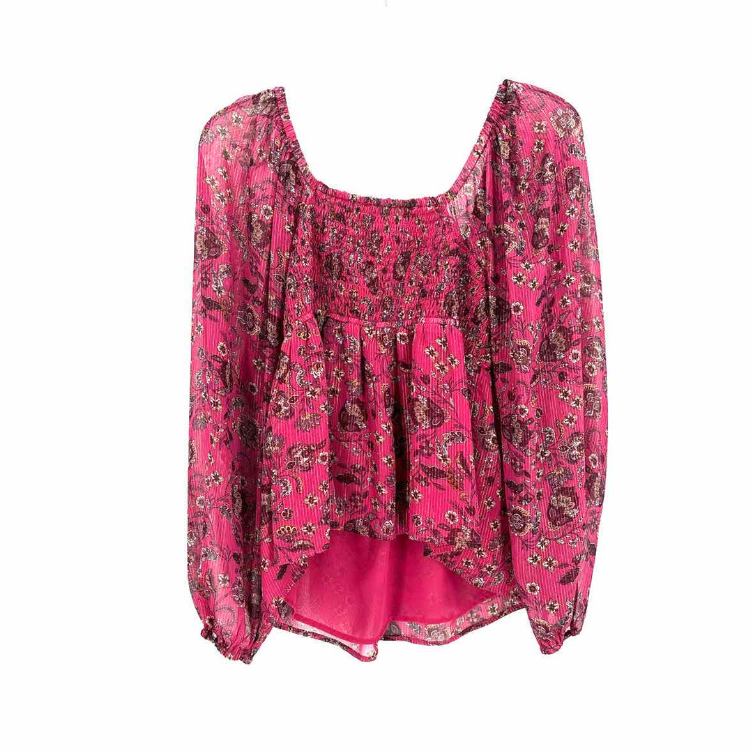 Size 10 LOFT PINK PRINT Shirt