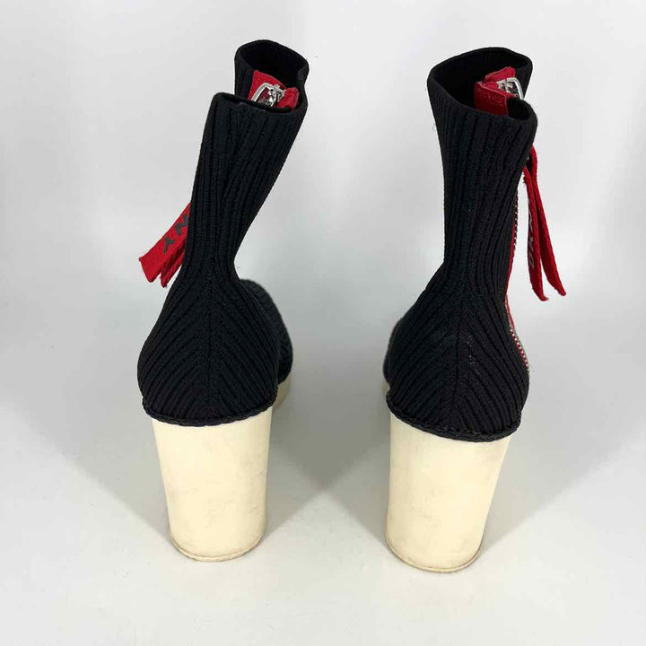 Shoe Size 8.5 DKNY Black Knit Boots