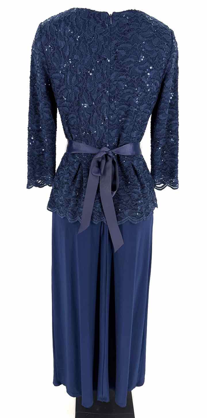 Size 6 ALEX EVENING Navy Lace Dress