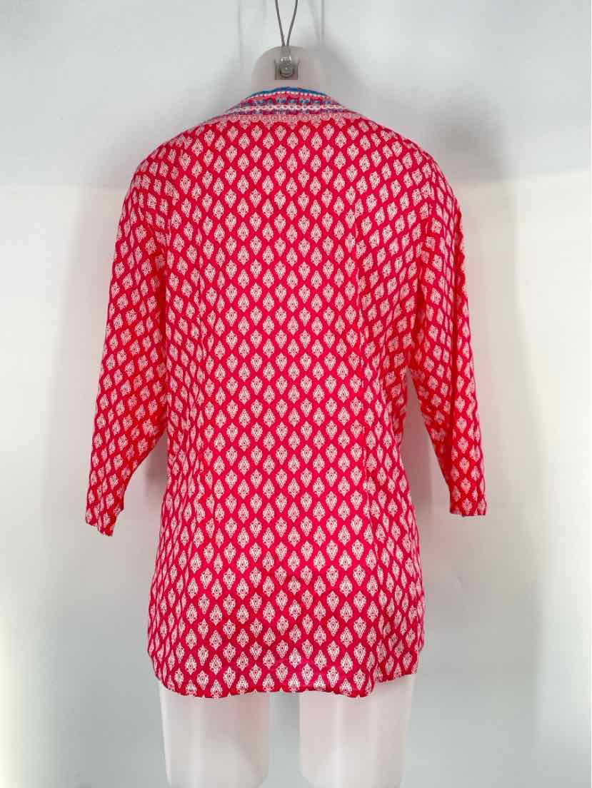 Size M Talbots PINK PRINT Shirt