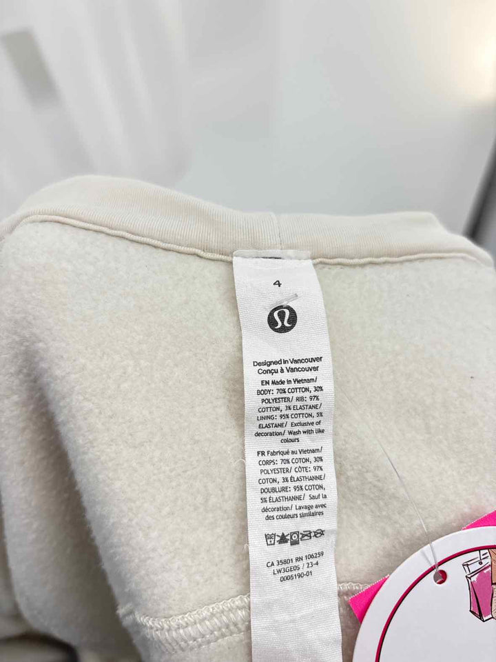 Size 4 Lululemon Cream Sweater