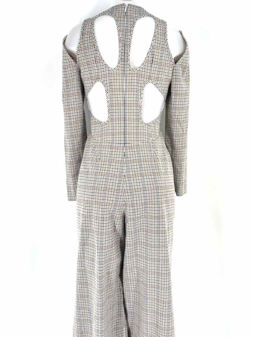 Size 2 BCBG Brown Print Romper