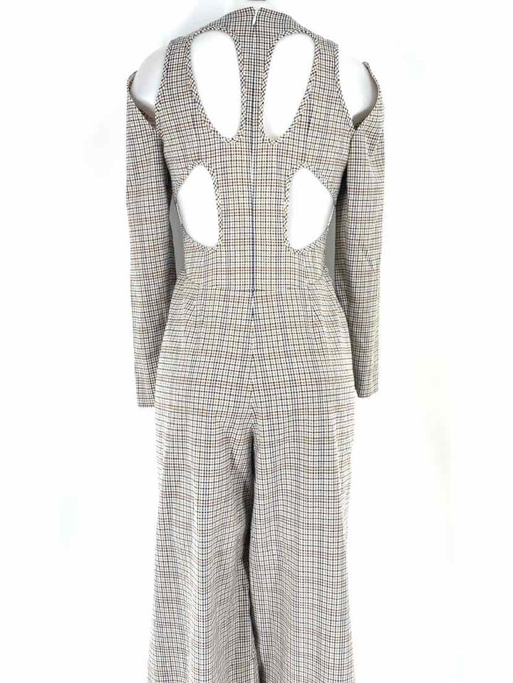 Size 2 BCBG Brown Print Romper
