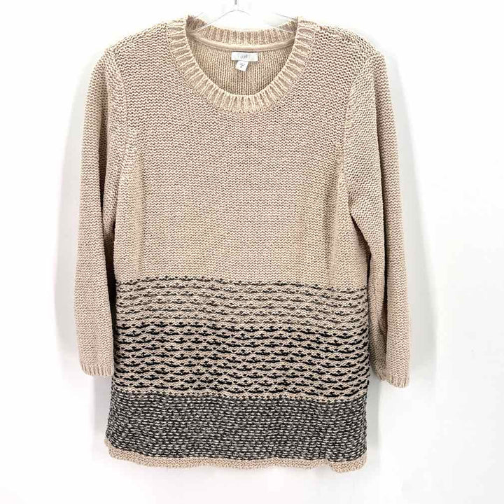 Size M J JILL Tan Sweater