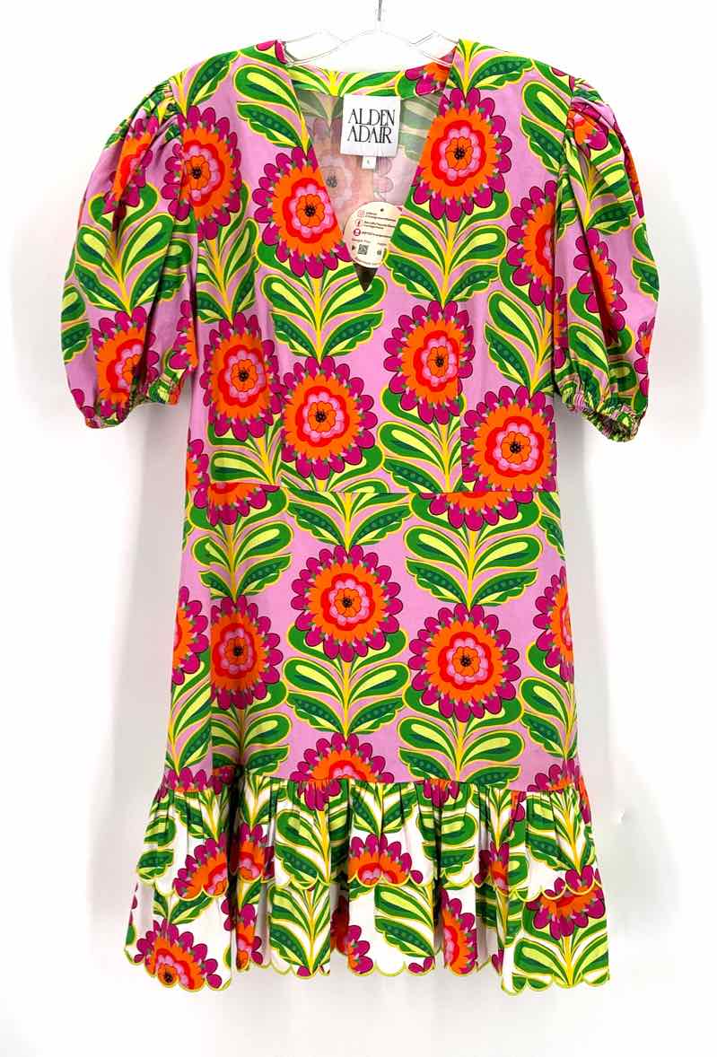 Size L ALDEN ADAIR Multi-Color Dress