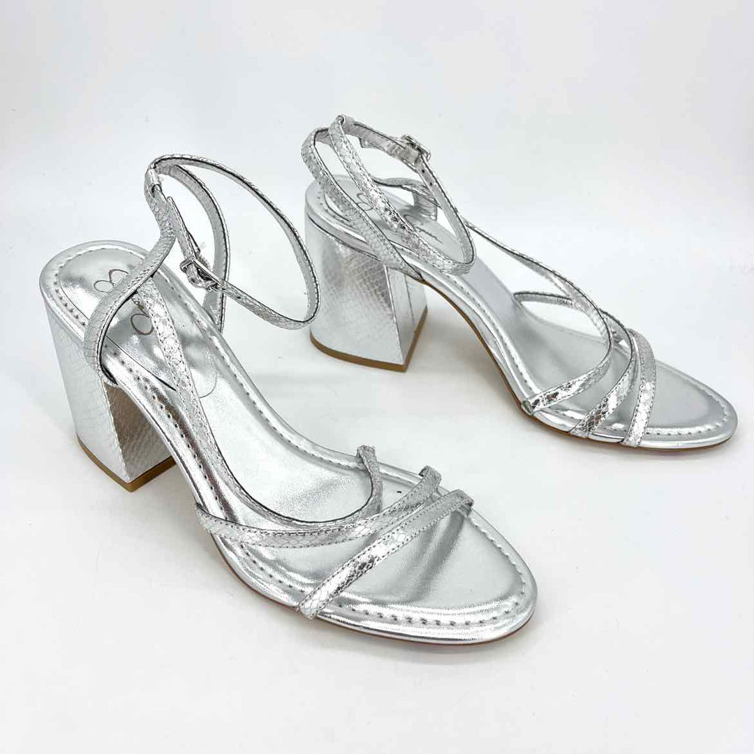 Shoe Size 10 Jessica Simpson Silver Sandals