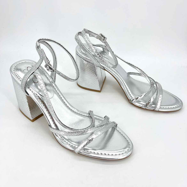 Shoe Size 10 Jessica Simpson Silver Sandals