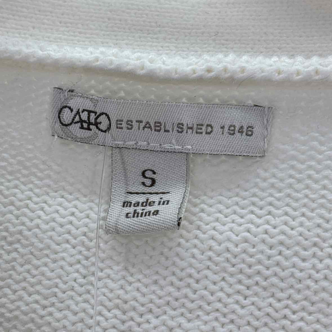 Size S CATO Ivory Knit Cardigan