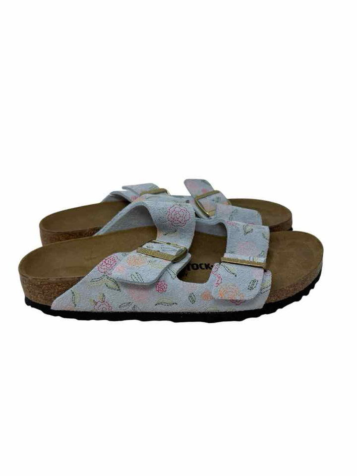 Shoe Size 39 Birkenstock Blue Print Sandals