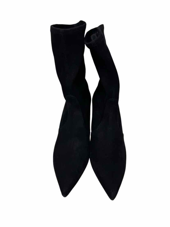 Shoe Size 9.5 Stuart Weitzman Black Suede Suede Boots