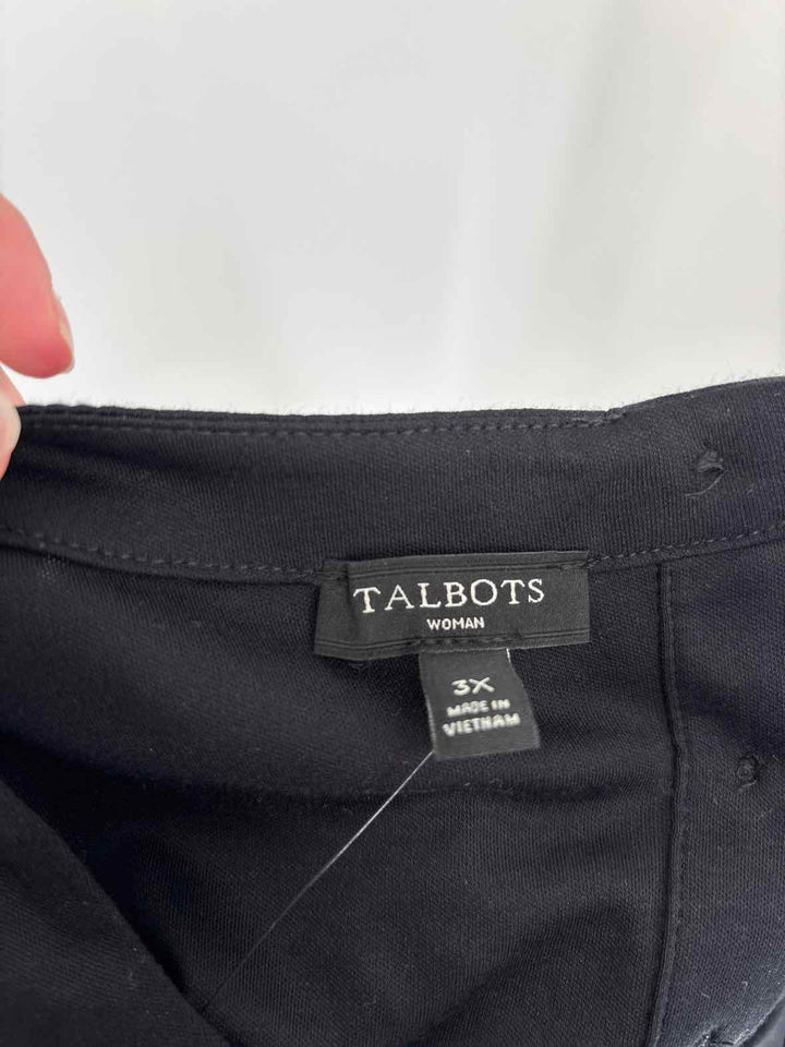 Size 3X Talbots Black Shirt