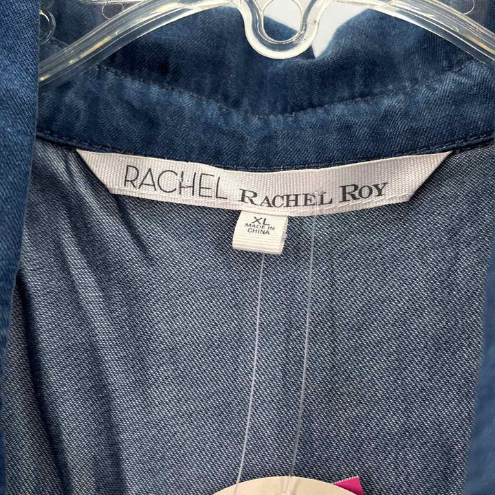 Size XL RACHEL ROY Blue Chambray Shirt