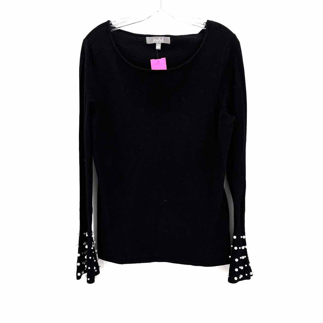 Size M MARLED Black Knit Sweater