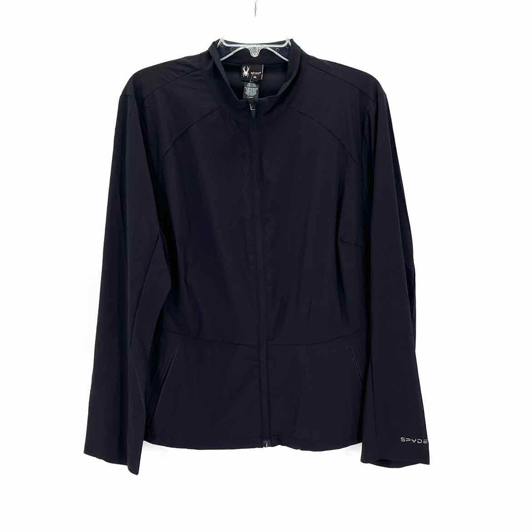 Size XL SPYDER Black Nylon Jacket