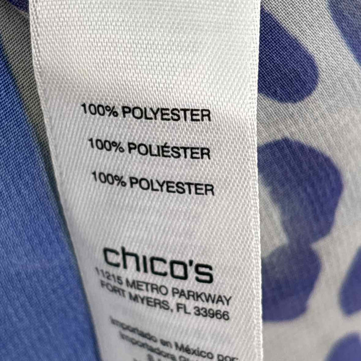 Size L Chico's Purple Print Shirt