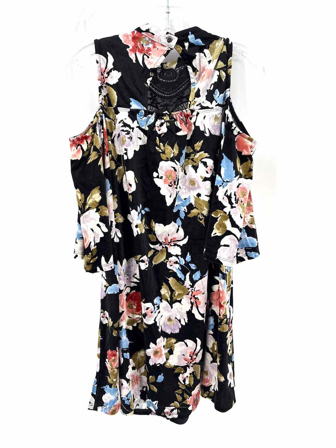 Size XL Black Print Dress