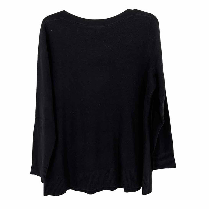 Size L Chico's Black Knit Sweater