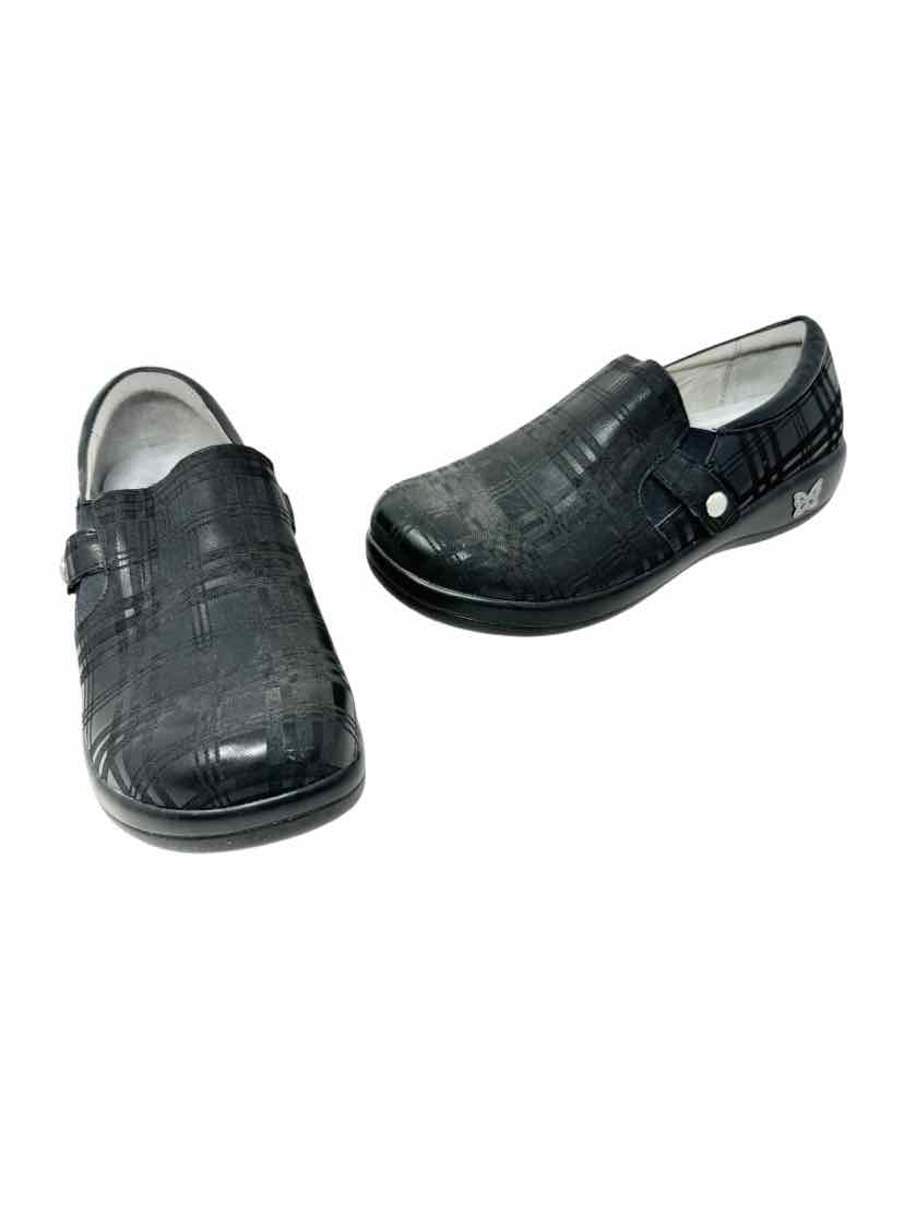 Shoe Size 39 ALEGRIA Black Leather Flats