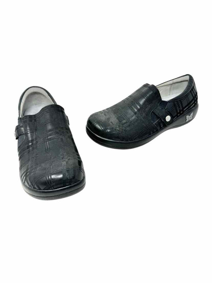 Shoe Size 39 ALEGRIA Black Leather Flats