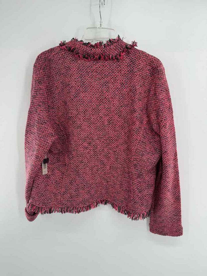 Size XXL NIC + ZOE Pink Tweed Blazer