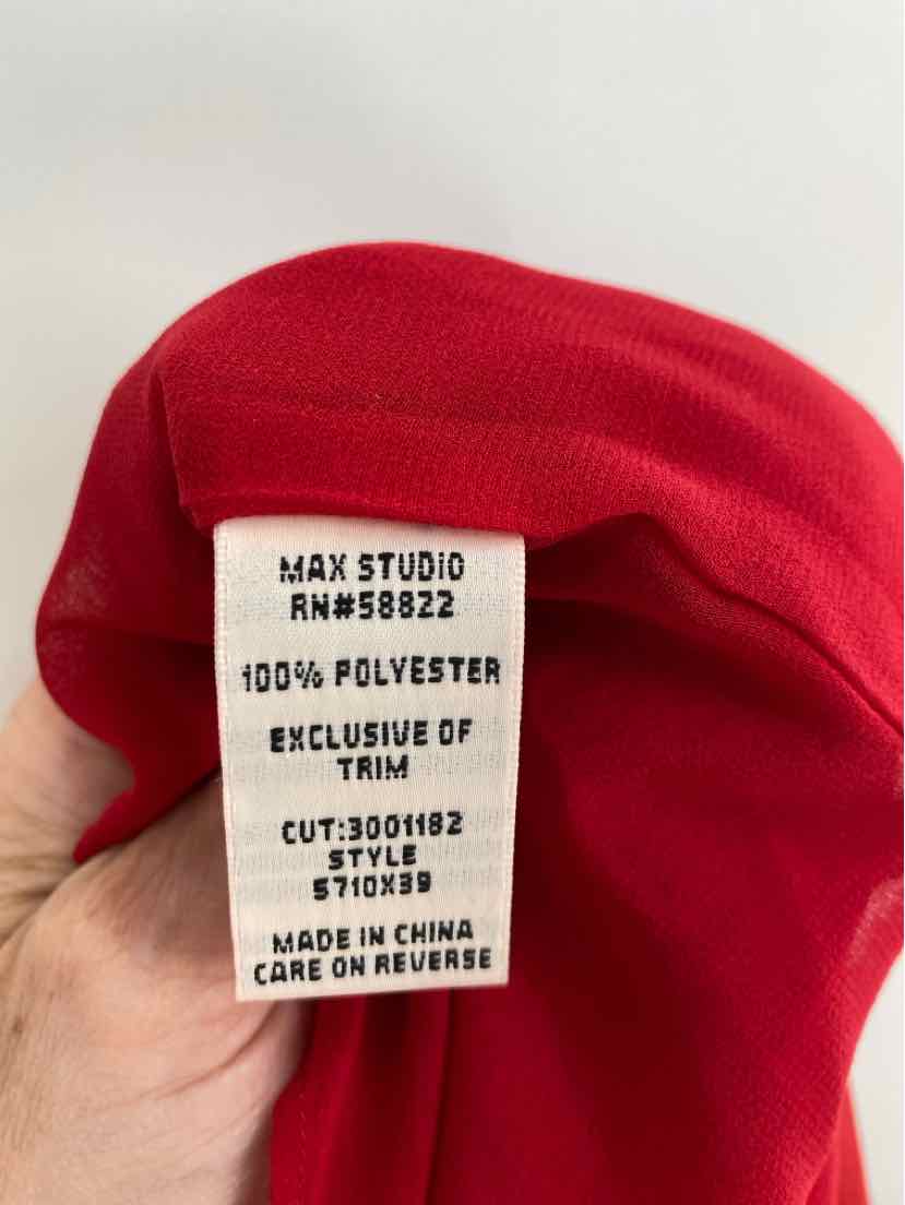 Size M MAX STUDIO Red Shirt