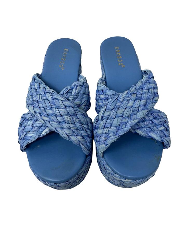 Shoe Size 6.5 BAMBOO Blue Sandals