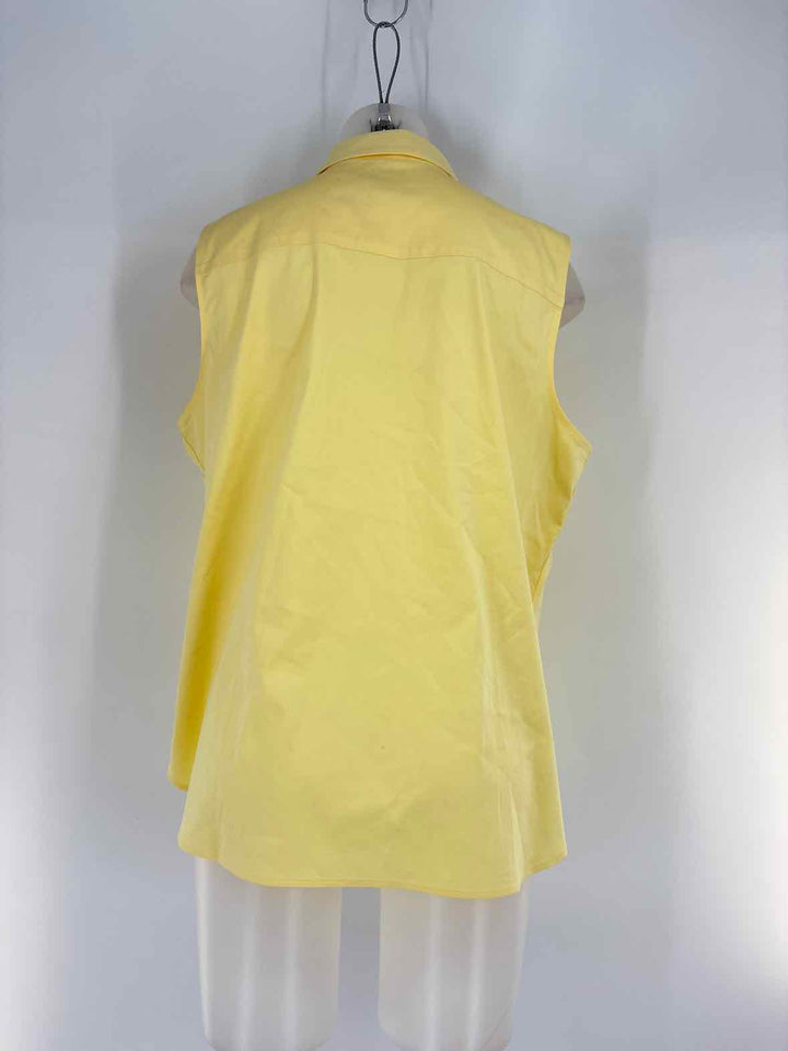 Size XL Chico's Yellow Shirt