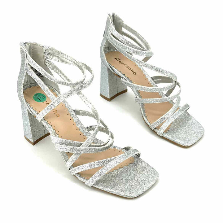 Shoe Size 7.5 Silver Sandals