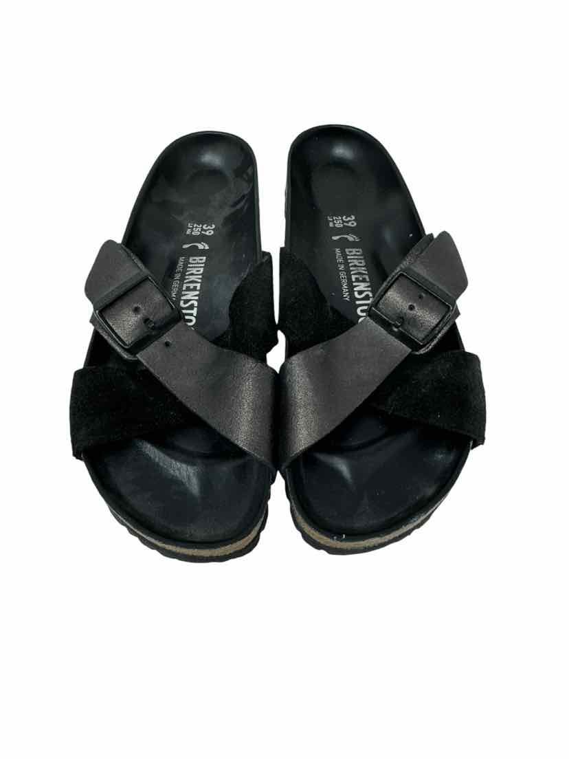 Shoe Size 39 Birkenstock Black Suede Sandals